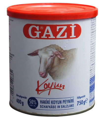 Gazi - Schafskäse in Salzlake 50% Fett i.Tr. - Koyun peyniri (400g Abtropfgewicht)