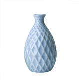 QQSGBD Keramik Vase Flower Vase for Home Office Desktop-Dekoration Tischdekoration Vase for Hochzeit dekorativen Haus Ornament Vase Vase (Color : Blue)