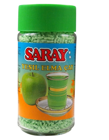 6 x 200g Saray Instant Tee mit grüner Apfelgeschmack Tee - Yesil Elma Cay