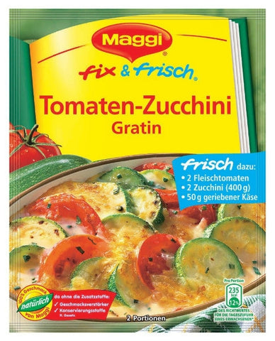 Maggi Fix für Tomaten Zucchini Gratin
