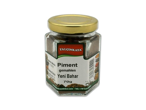 [27,00€ / kg] Piment Pulver - 70g - Gewürz im Glas - Nelkenpfeffer gemahlen - Premium Qualität Glas Klein