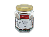 [35,33€ / kg] Koriander Coriander - 45g - Gewürz im Glas - gemahlene Samen - Premium Qualität Glas Klein