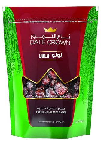 Date Crown - Natürliche arabische Lulu Datteln aus den Emiraten (500g)