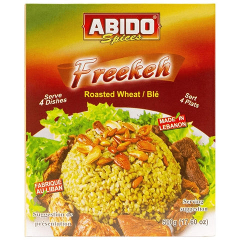 Abido - Freekeh gerösteter grüner Weizen in 500 g Packung