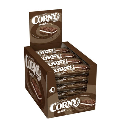 Corny Milch Dark & White DER GROSSE, Milchsandwich, 24er Pack (24 x 40g)