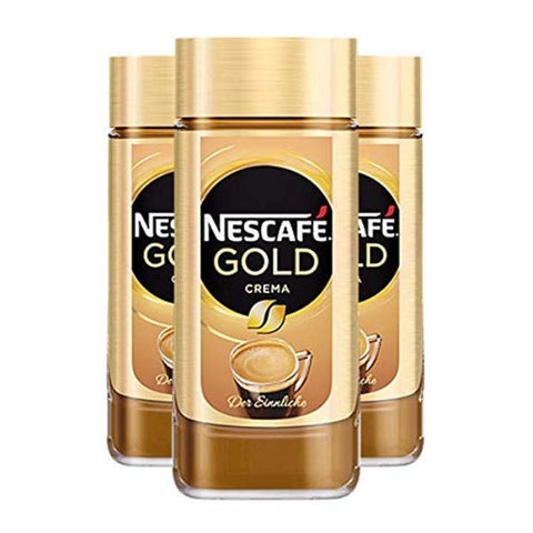 NESCAFÉ Gold Crema, löslicher Kaffee, 200g Glas, 3er Pack