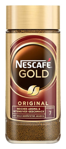 NESCAFÉ GOLD Original, löslicher Bohnenkaffee aus erlesenen Kaffeebohnen, koffeinhaltig, vollmundig & aromatisch, 1er Pack (1x 200g)
