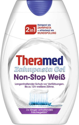Theramed Zahncreme 2in1 Non-Stop Weiß, 1er Pack (1 x 75 ml)